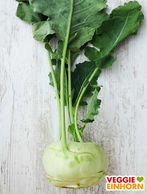 Kohlrabi Ein Kohlrabi