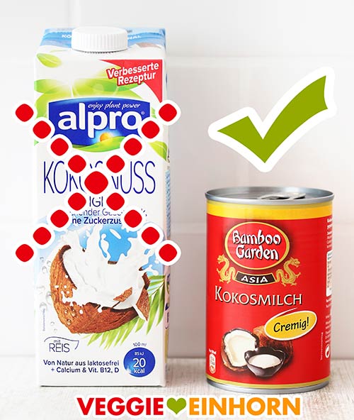 Kokosdrink und Kokosmilch