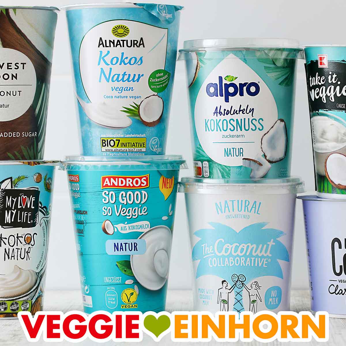 Becher mit Kokosjoghurt