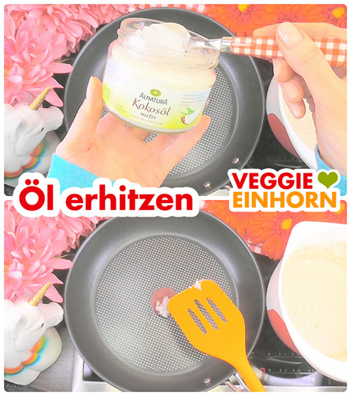 Kokosöl erhitzen
