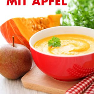 Hokkaido Kürbis Suppe mit Apfel