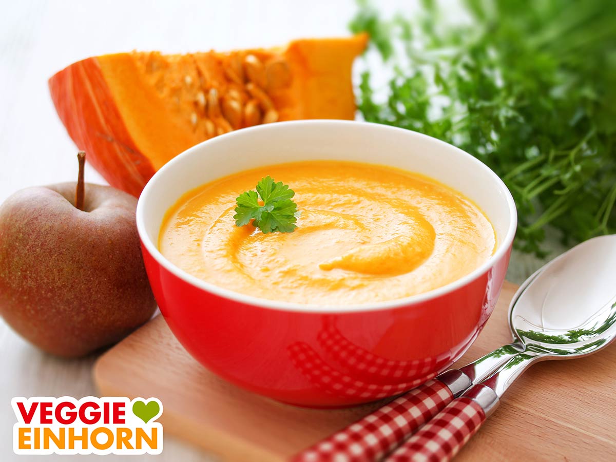 Kürbissuppe mit Apfel