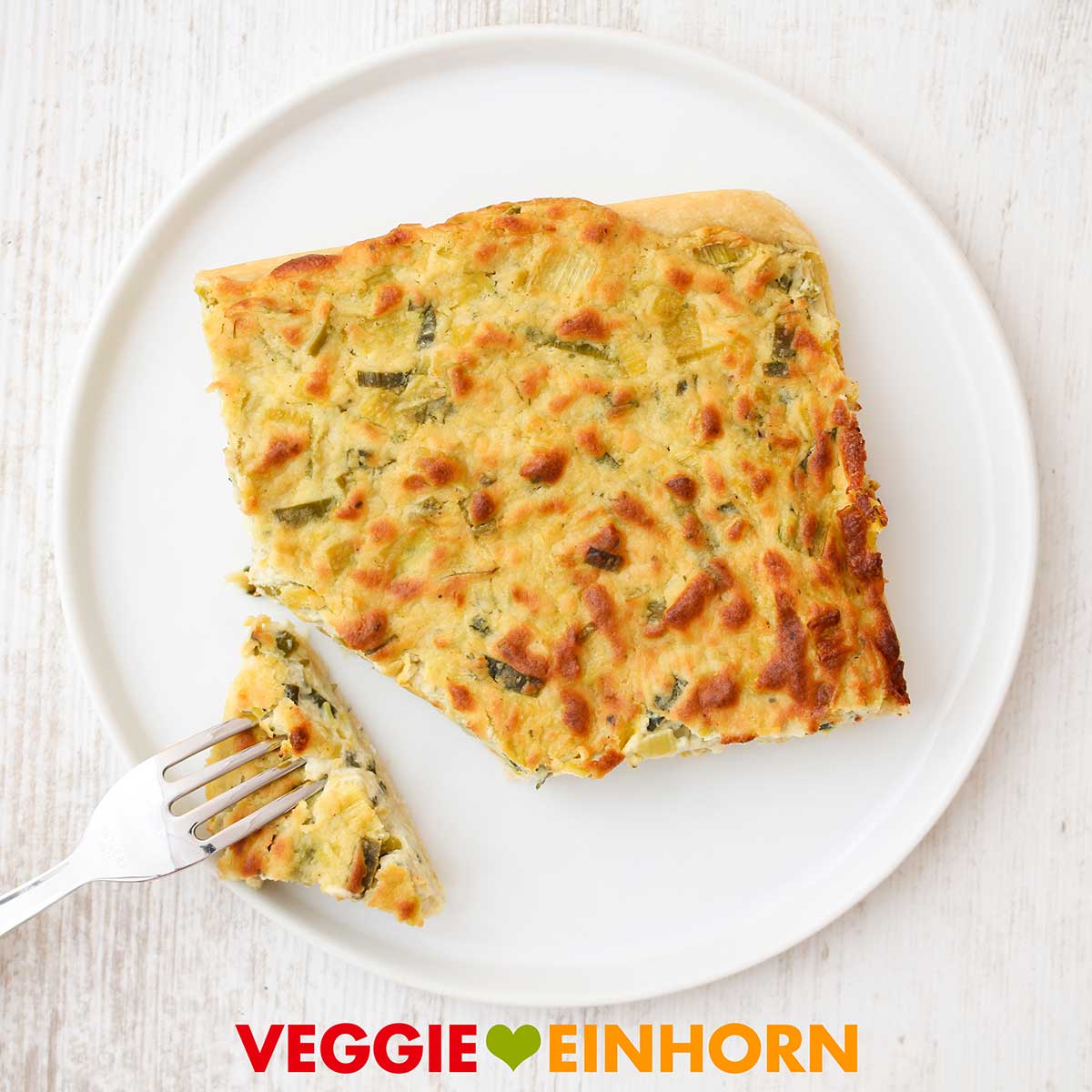 Lauchkuchen vegan