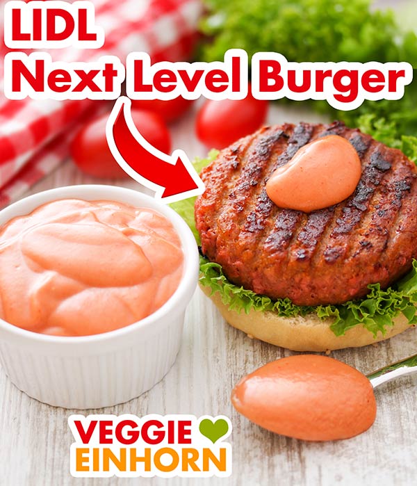 Lidl Next Level Burger Next Level Burger von Lidl mit veganer Burger Sauce