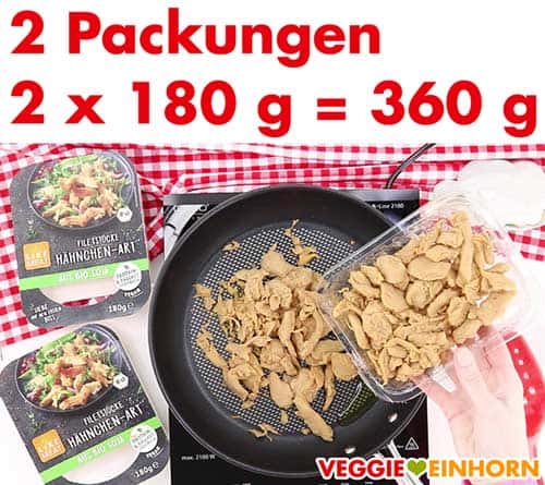 Like Meat Filetstücke Hähnchen Art in die Pfanne geben