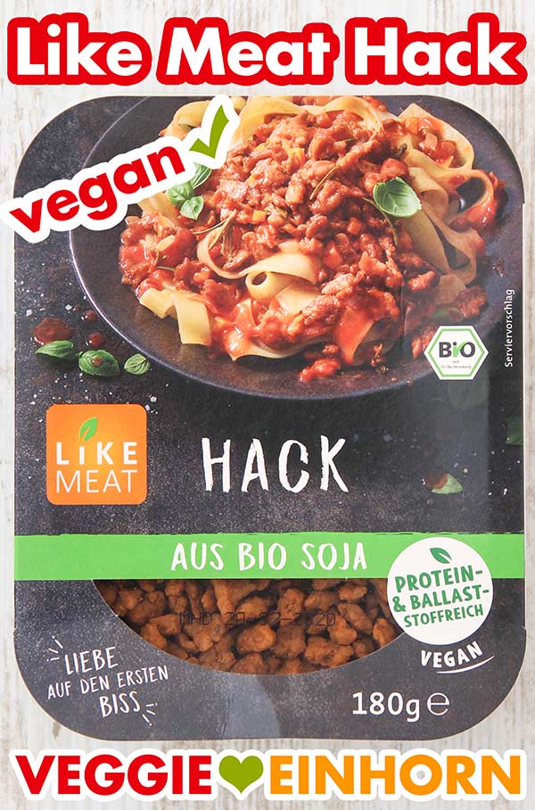 Eine Packung veganes Hackfleisch von Like Meat