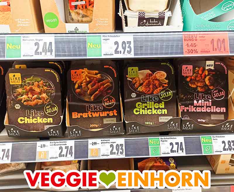 Like Meat Produkte bei Kaufland Like Meat Produkte im Supermarkt Regal bei Kaufland