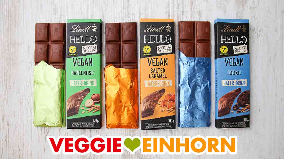 Lindt Hello Vegane Schokolade Drei Tafeln vegane Schokolade von Lindt Hello