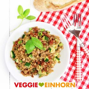 Veganer Linsensalat