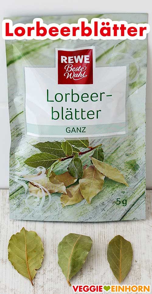 Eine Packung mit Lorbeerblättern