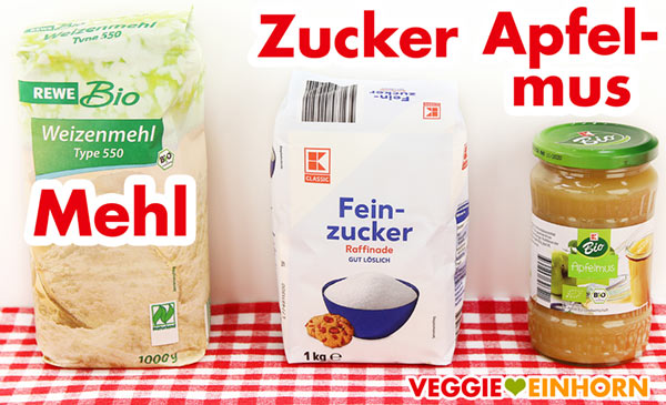 Mehl, Zucker und Apfelmus Mehl, Zucker und Apfelmus