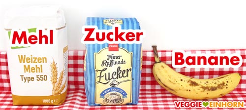Mehl, Zucker, Banane