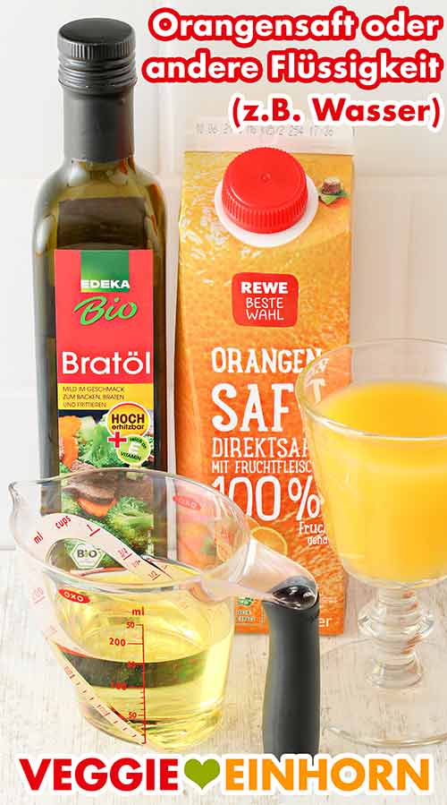 Edeka Bio Bratöl und Rewe Beste Wahl O-Saft Geschmacksneutrales Pflanzenöl und Orangensaft
