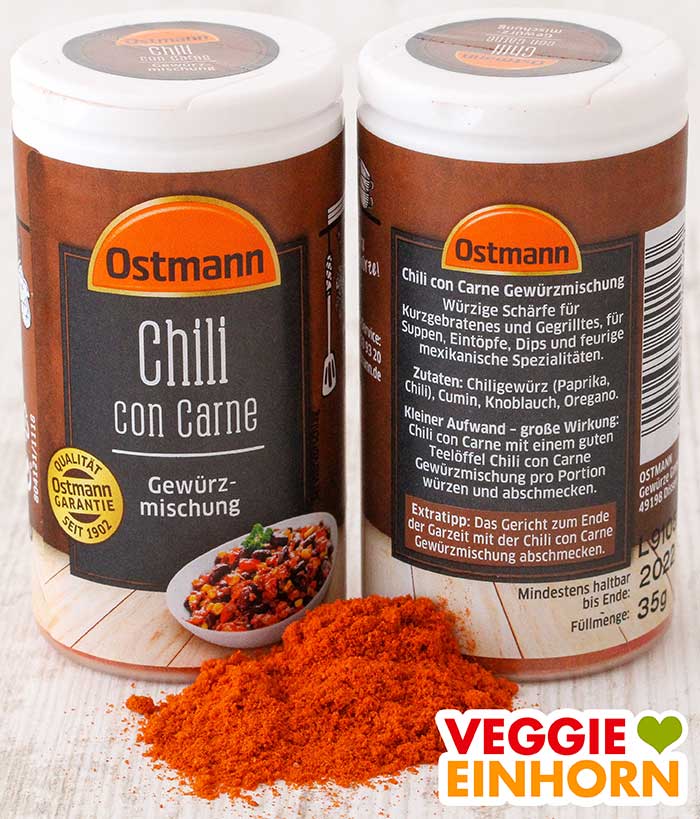 Zwei Dosen Chili con Carne Gewürz von Ostmann
