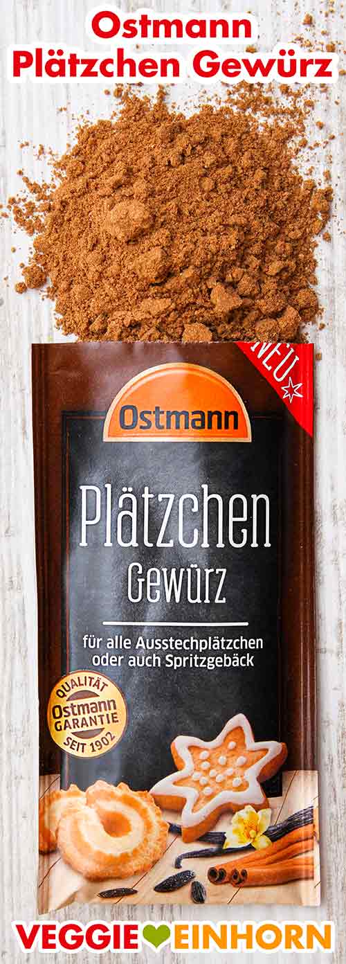 Ostmann Plätzchen Gewürz Geöffneter Beutel mit Plätzchen Gewürz von Ostmann