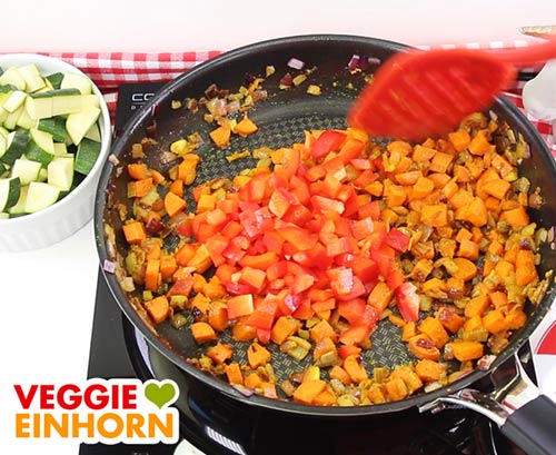Paprika mit anbraten