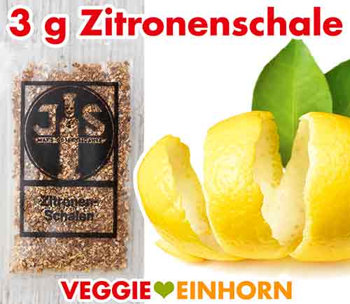 Zitronenschale Ein Tütchen einzeln verpackte Zitronenschale von Staesz Pfefferkuchengewürz