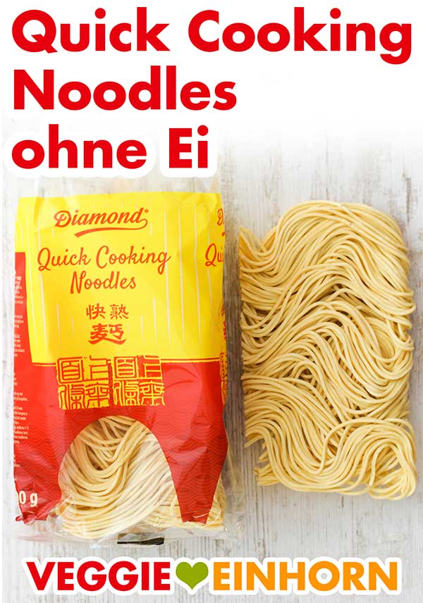 Vegane chinesische Nudeln von Diamond Eine Packung Quick Cooking Noodles ohne Ei