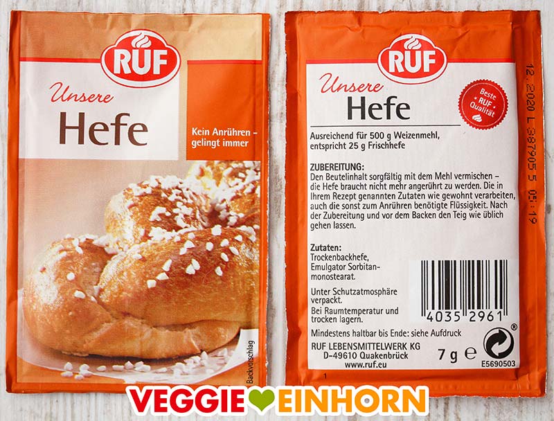 Trockenhefe Päckchen von RUF