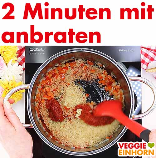 2 Minuten mit anbraten.