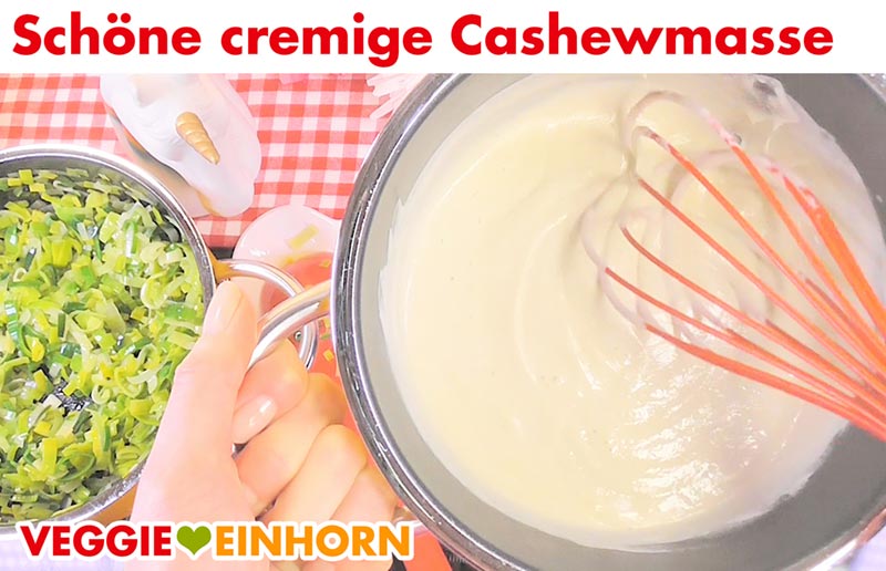 Cremige vegane Cashewmasse