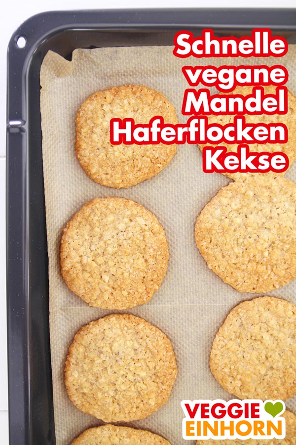Mandel-Haferflocken-Cookies