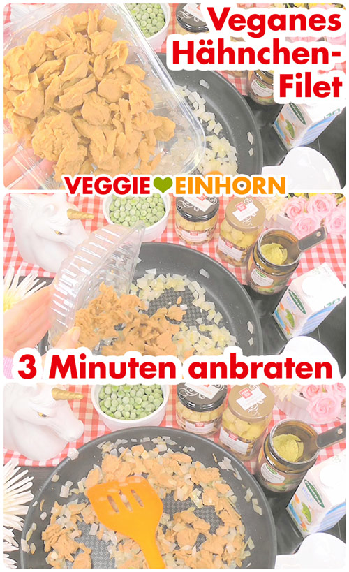 Like Meat Vegane Filetstücke Hähnchen-Art anbraten