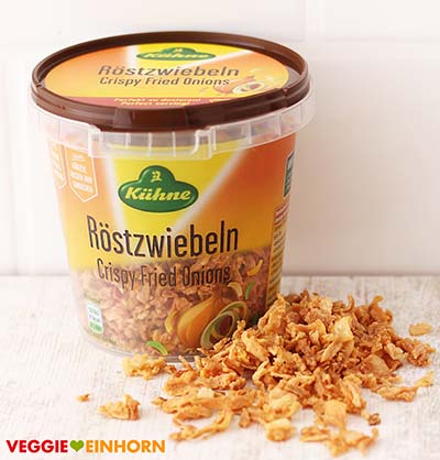 Röstzwiebeln für Brot ohne Hefe