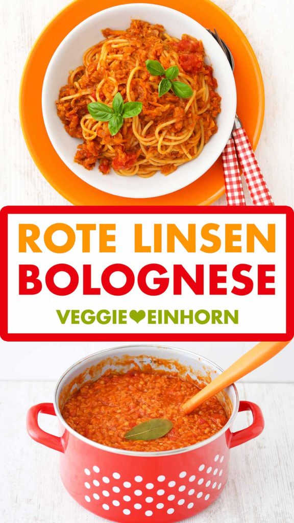Rote Linsen Bolognese Pinterest