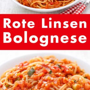 Rote Linsenbolognese Pinterest