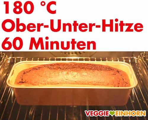 Schokokuchen im Backofen.