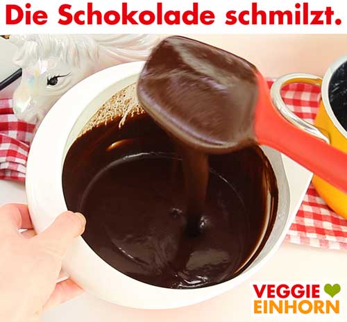 Die Schokolade schmilzt Die Schokolade schmilzt