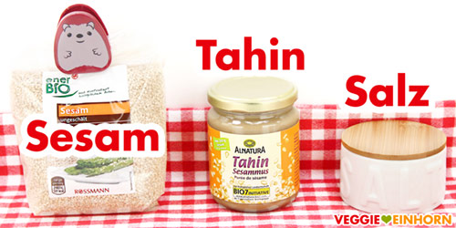 Sesam, Tahin, Salz