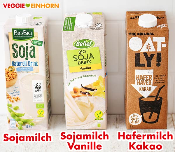 Sojamilch natur, Soja Drink Vanille, Oatly Hafermilch Kakao