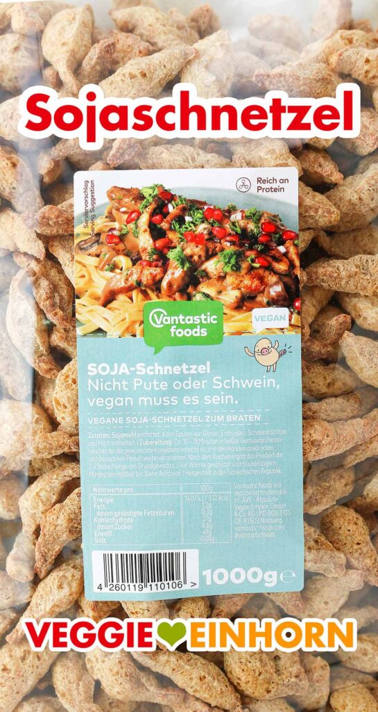 Eine Großpackung Sojaschnetzel