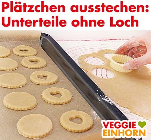 Spitzbuben Plätzchen ausstechen - Unterteile ohne Loch Spitzbuben Plätzchen ausstechen - Unterteile ohne Loch