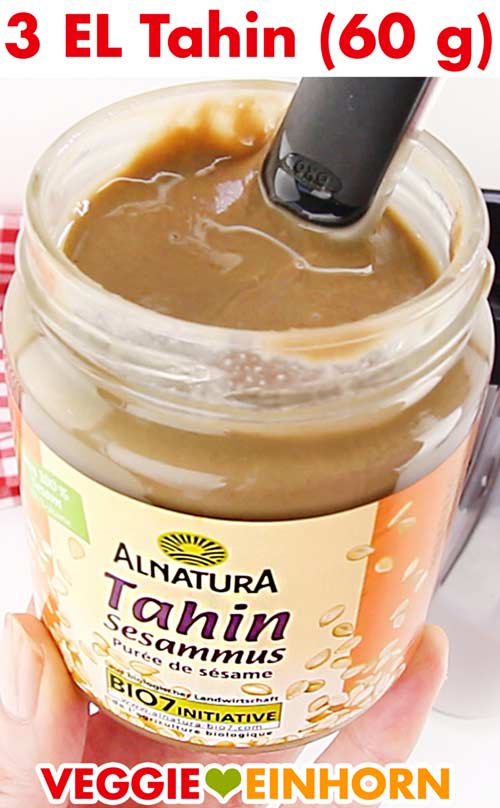 Tahin Sesammus für veganes Joghurt Dressing Tahin Sesammus für veganes Joghurt Dressing