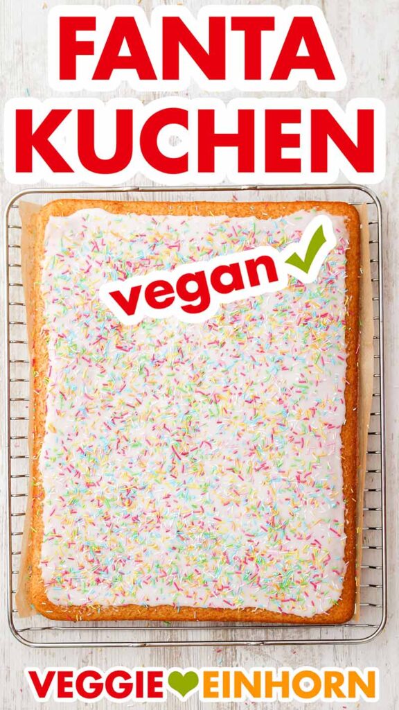 Veganer Fantakuchen für Kinder Fertiger Fantakuchen