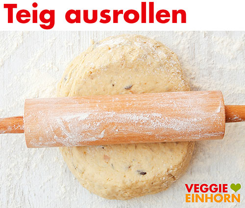 Teig fingerdick ausrollen