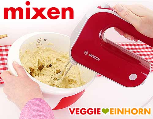 Rührteig kurz mixen Teig mixen