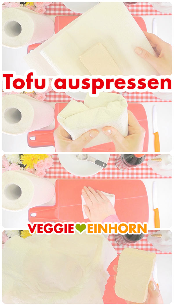Tofu auspressen