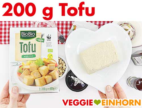 Ganz normaler Tofu für veganes Tzatziki