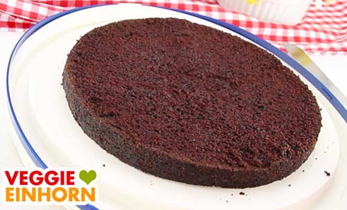 Unterer Tortenboden für vegane Schokotorte Unterer Tortenboden für vegane Schokotorte
