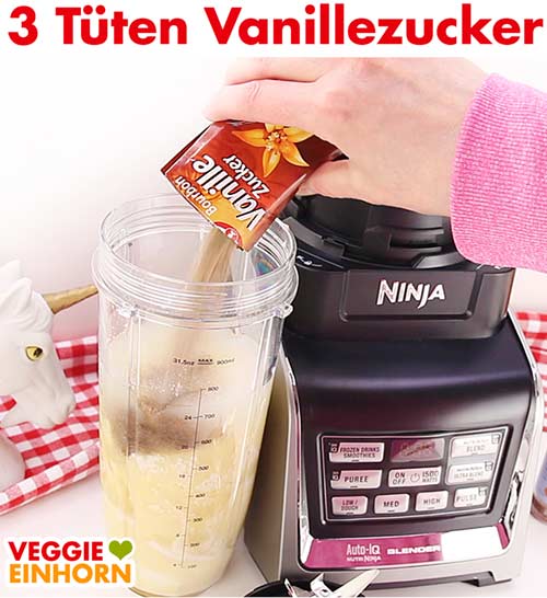 Vanillezucker wird zugefügt.