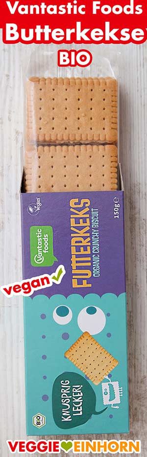 Vantastic Foods Futterkeks Eine Packung vegane Butterkekse von Vantastic Foods