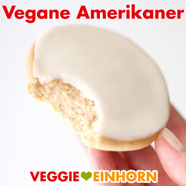 Vegane Amerikaner einfach selber backen Vegane Amerikaner mit Zuckerguss