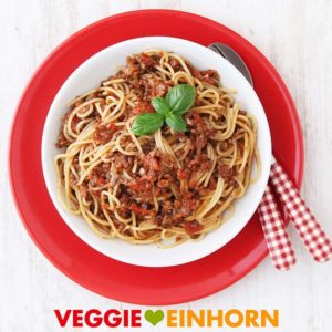 Vegane Beluga Linsen Bolognese