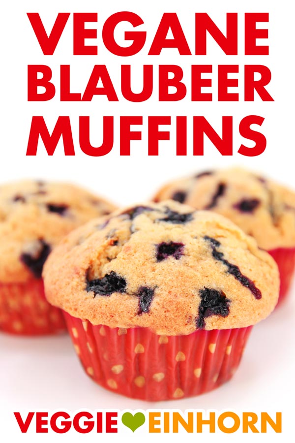 Vegane Muffins mit Blaubeeren
