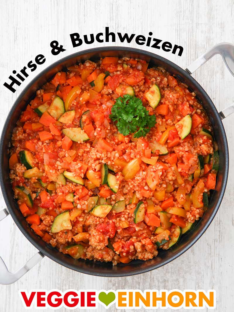 Buchweizen Pfanne mit Gemüse Buchweizen Gemüse Pfanne
