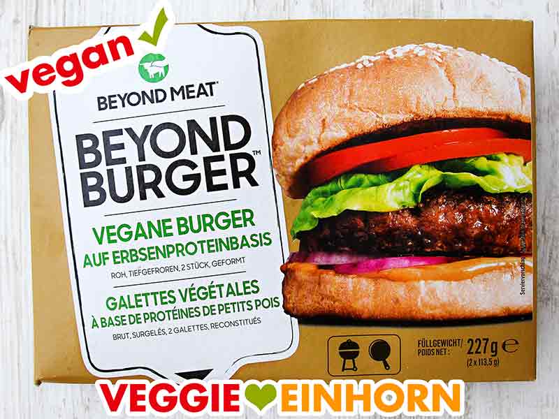 Beyond Meat Burger Eine Packung vegane Burger Patties von Beyond Meat